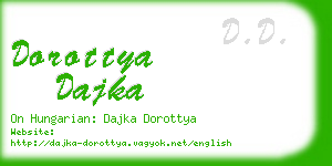 dorottya dajka business card